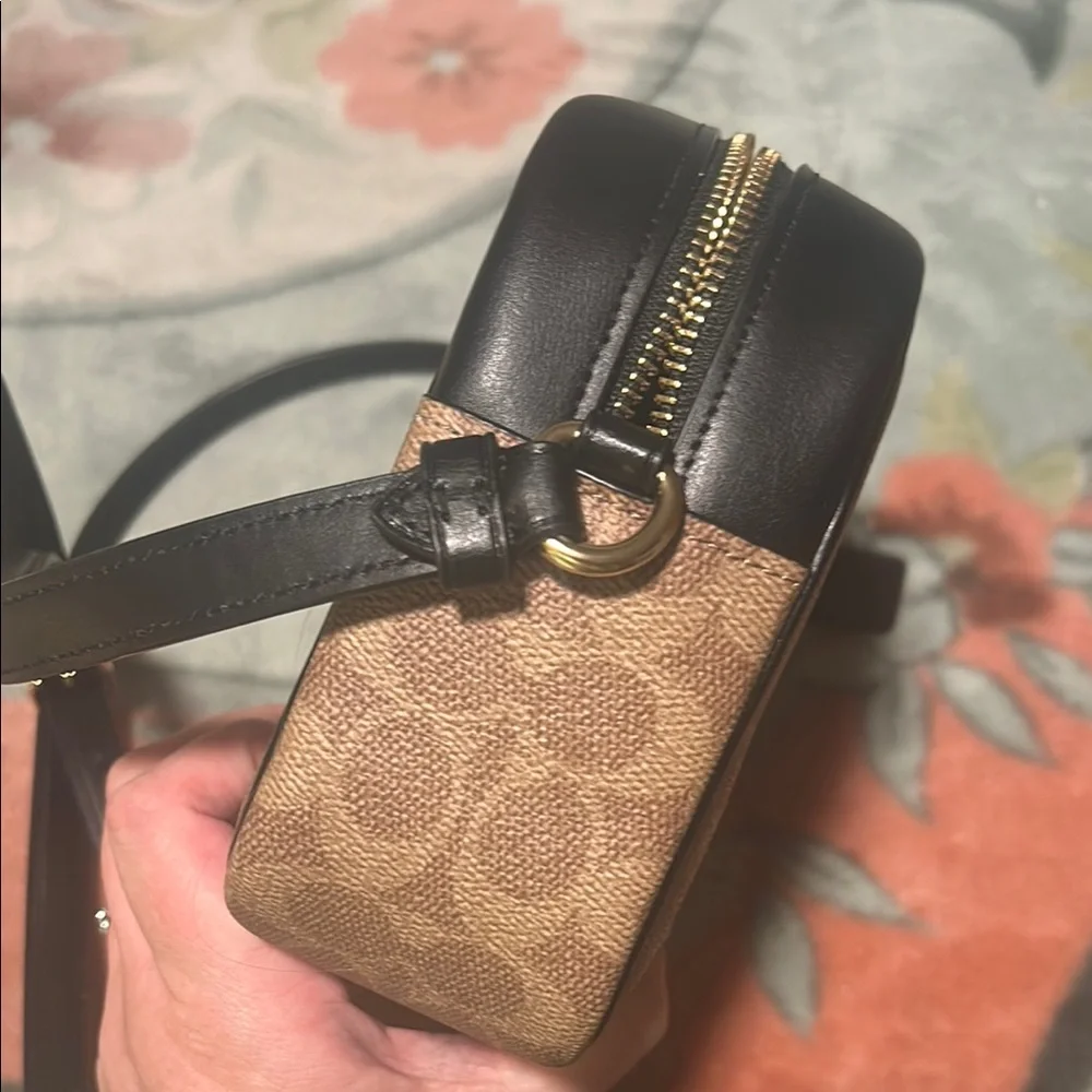 Coach Brown Crossbody Bag with Black Accents - Picture 9 of 10